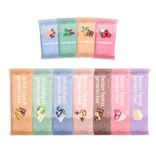 Sneaky Wholefoods Monthly Snack Bundle featuring 33 delicious snacks, including 3 of each flavor from the Protein Bars and Nourish Bites range, designed to elevate your pantry and support your well-being