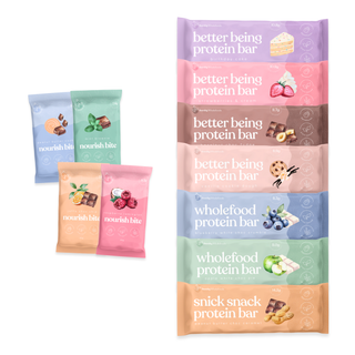 The Office Party Bundle from Sneaky Wholefoods, featuring an assortment of Protein Bars and Nourish Bites, designed to energize and uplift office productivity with delicious, nutritious snacks